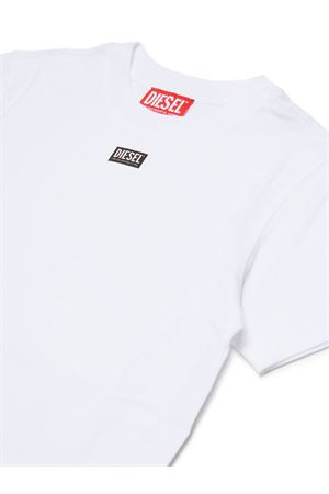 t-shirt in cotone bianco DIESEL KIDS | J027700CATMK100